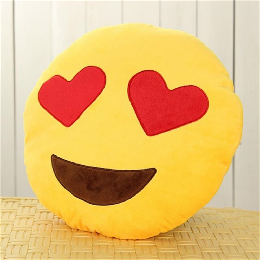 Emoji Yastık-Kalp Emoji Yastık(Lastikli)