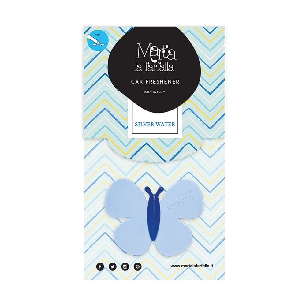Fra-Ber Car Freshener-Marta La Farfalla Silver Water-Okyanus Aromalı Araç Kokusu