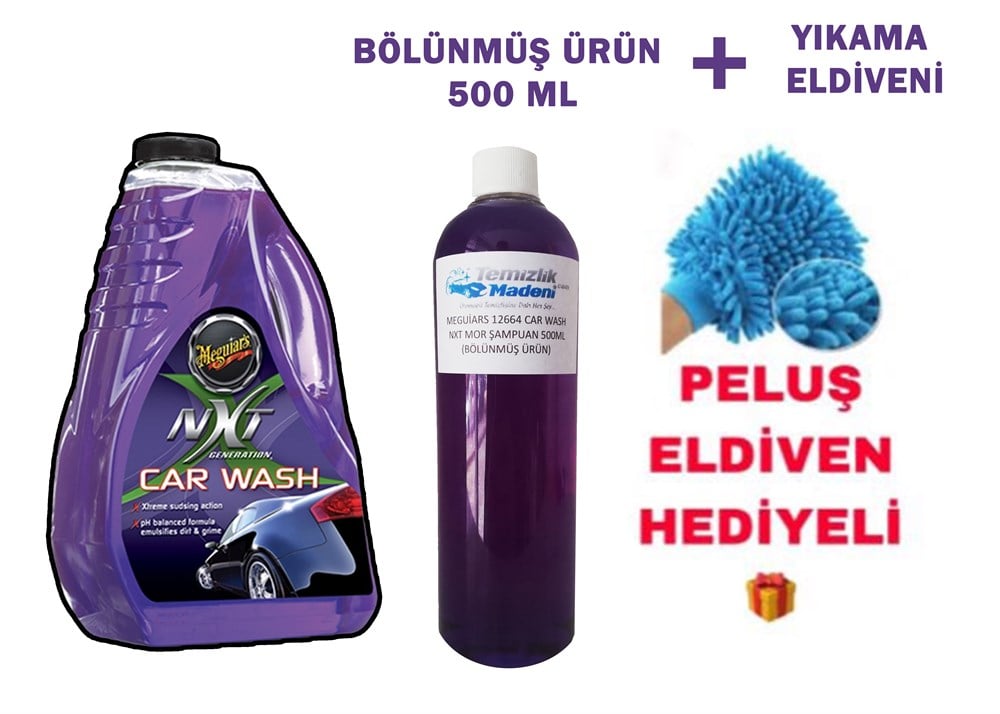 Meguiars 12664 NXT Generation Car Wash Cilalı Şampuan 500ML (BÖLÜNMÜŞ ÜRÜN)