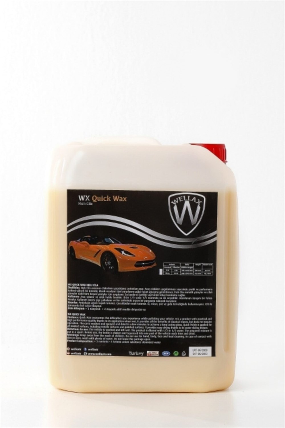 Wellax Wx Premium Quick Wax - Seramik Bazlı Hızlı Cila 5lt