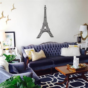 Eiffel Tower Metal Tablo Metal Wall Art by Pirudem Metal Arts - Metal Wall Arts & Clocks & Decors 