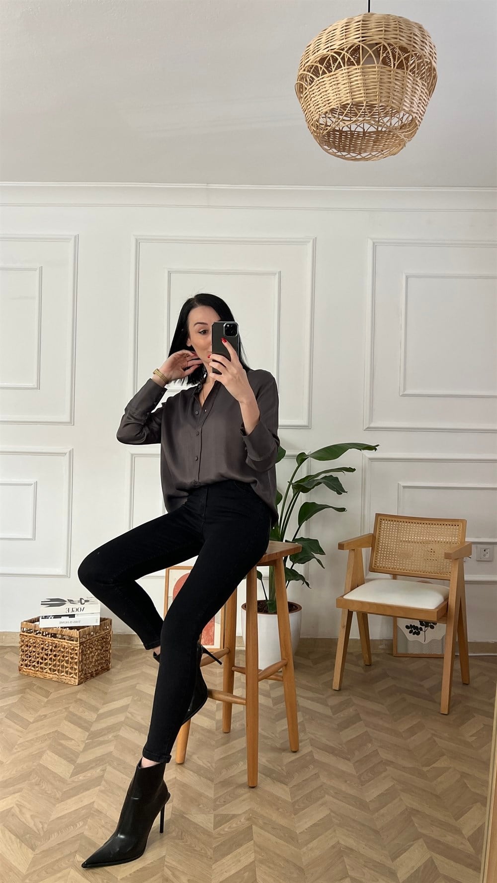 Koyu Füme Power Likralı Skinny Jean