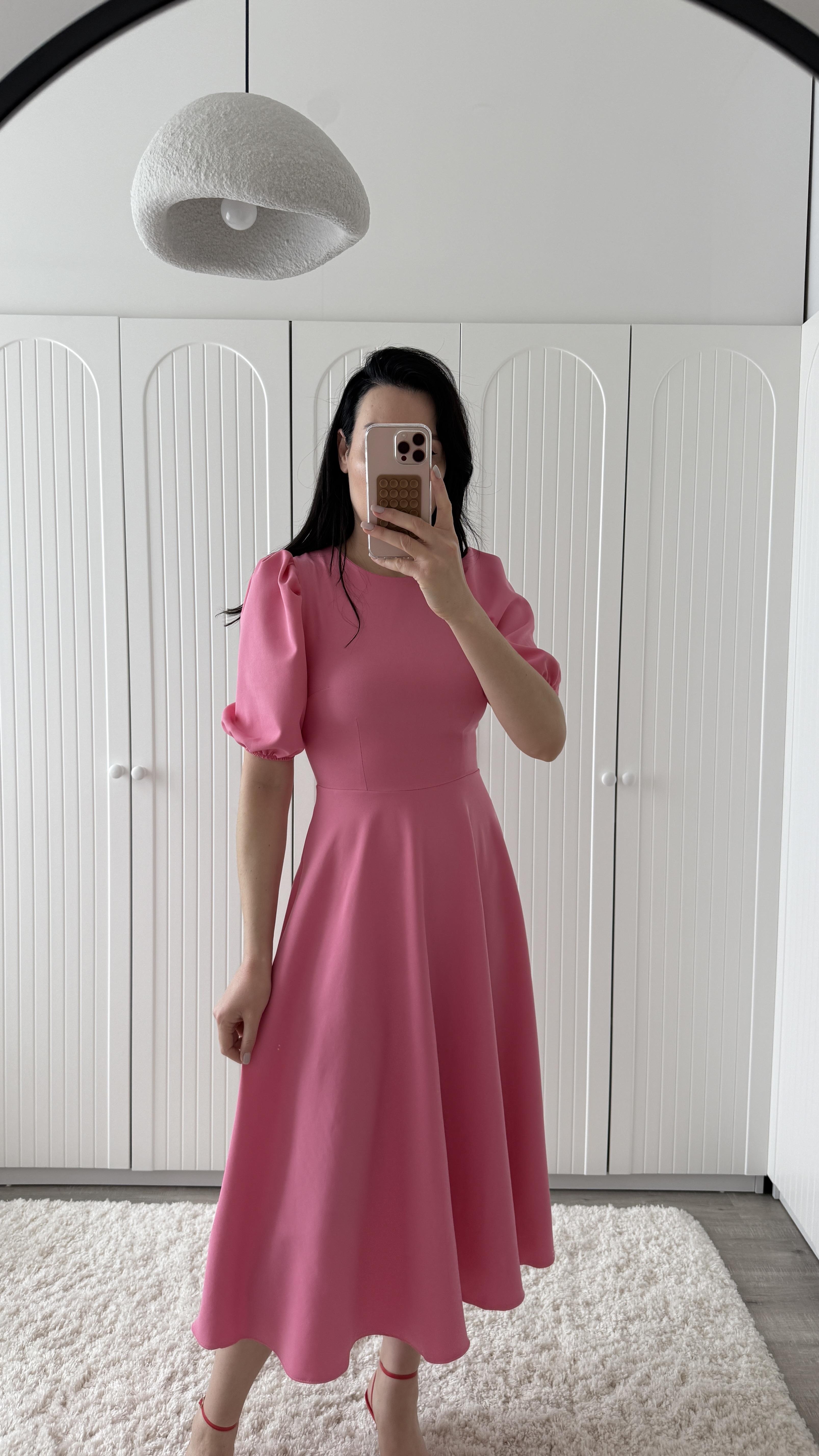 Pembe Prenses Kol Elbise