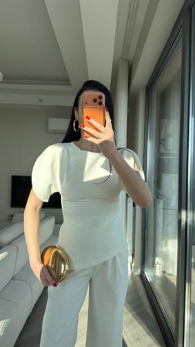 Beyaz Karpuz Kol Bluz