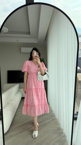 Pembe Fistolo LOLA Elbise