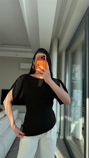 Siyah Karpuz Kol Bluz
