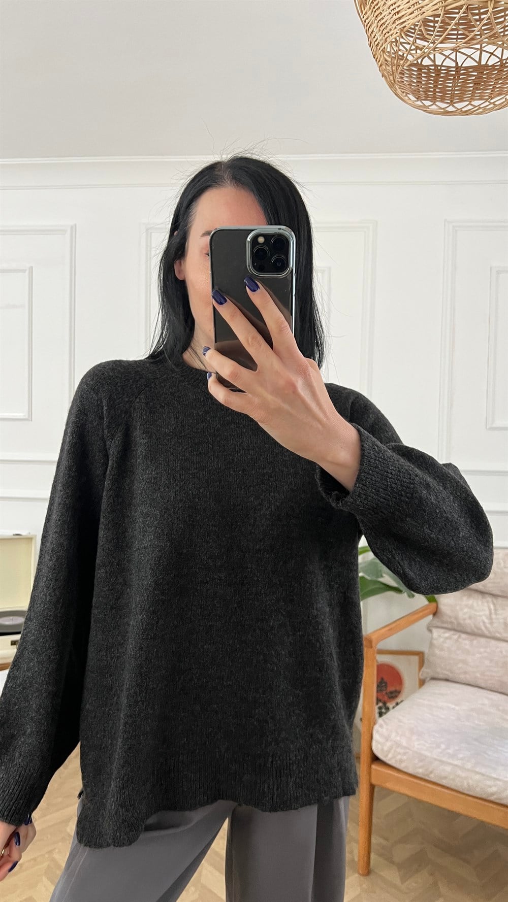 Antrasit Basic Triko