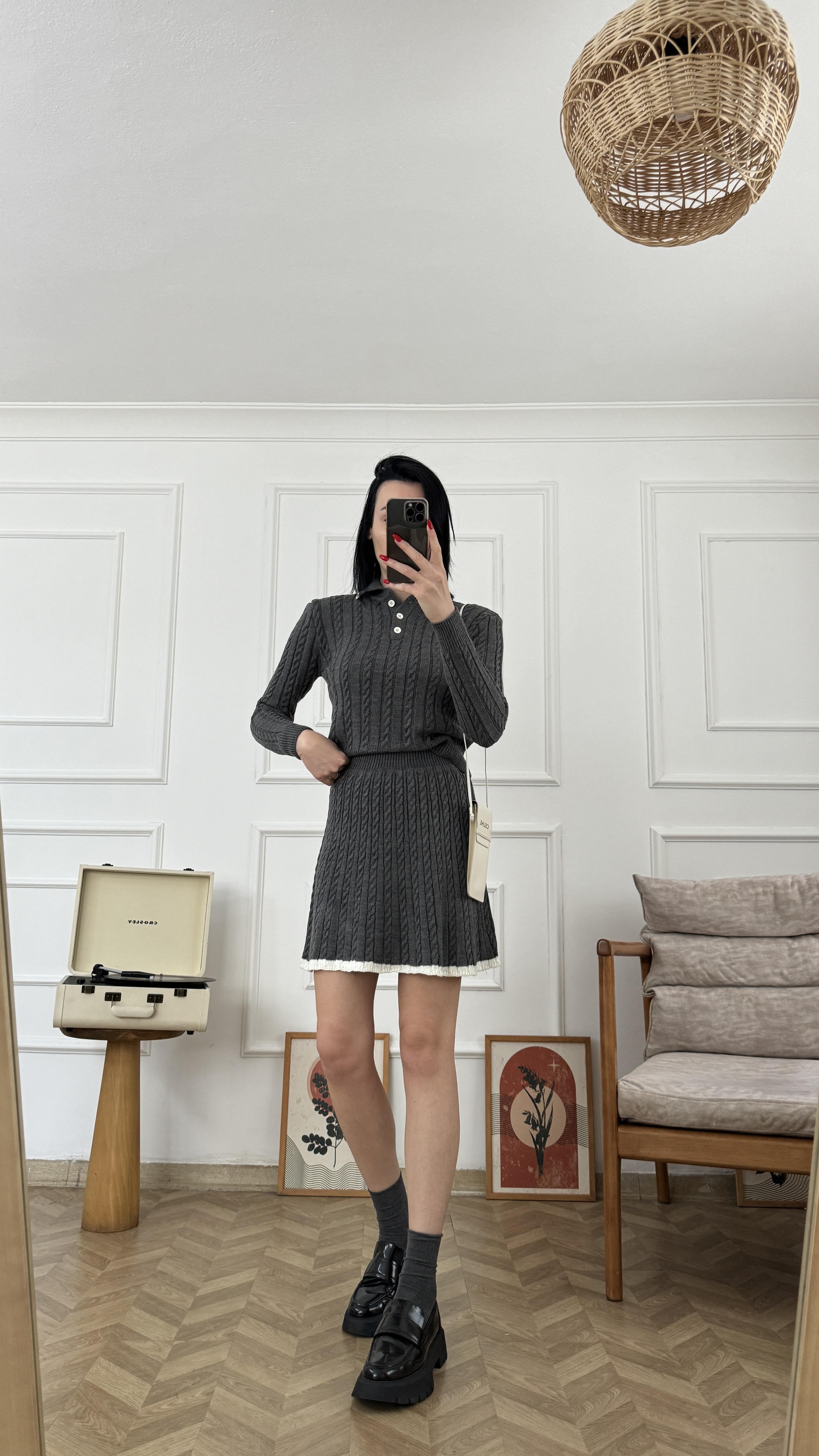 Antrasit Triko Etekli Takım