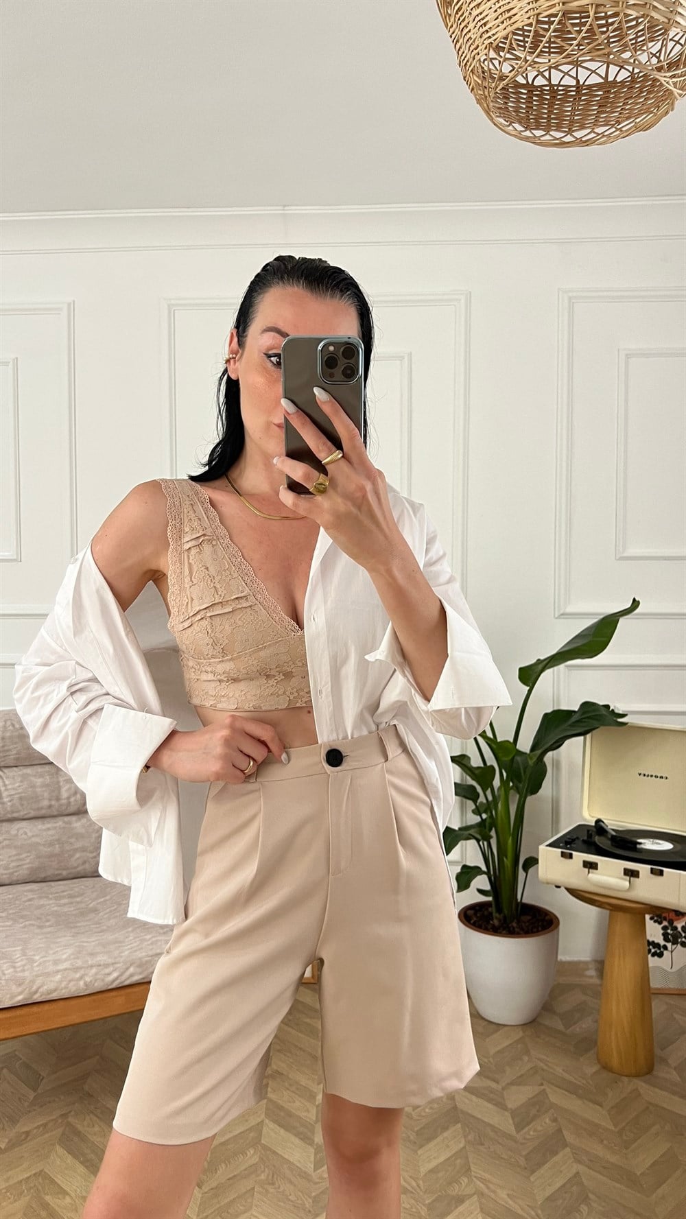 Bej Dantel Büstiyer