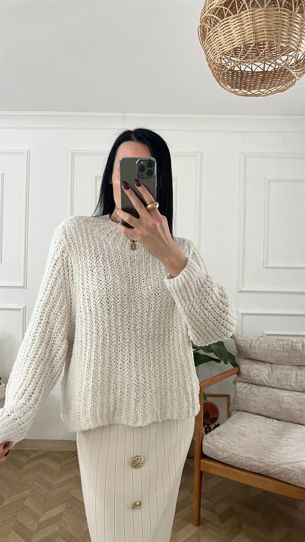 Beyaz Sakallı Yumoş Triko