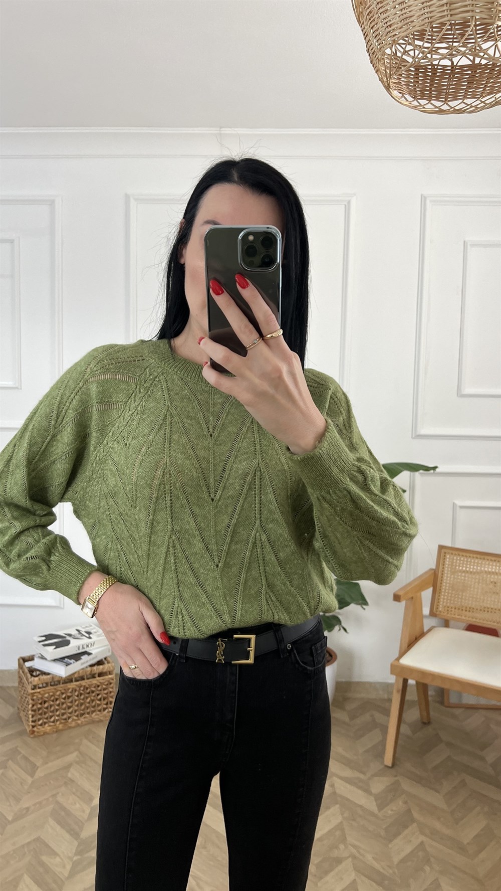 Çağla Yeşili Triko