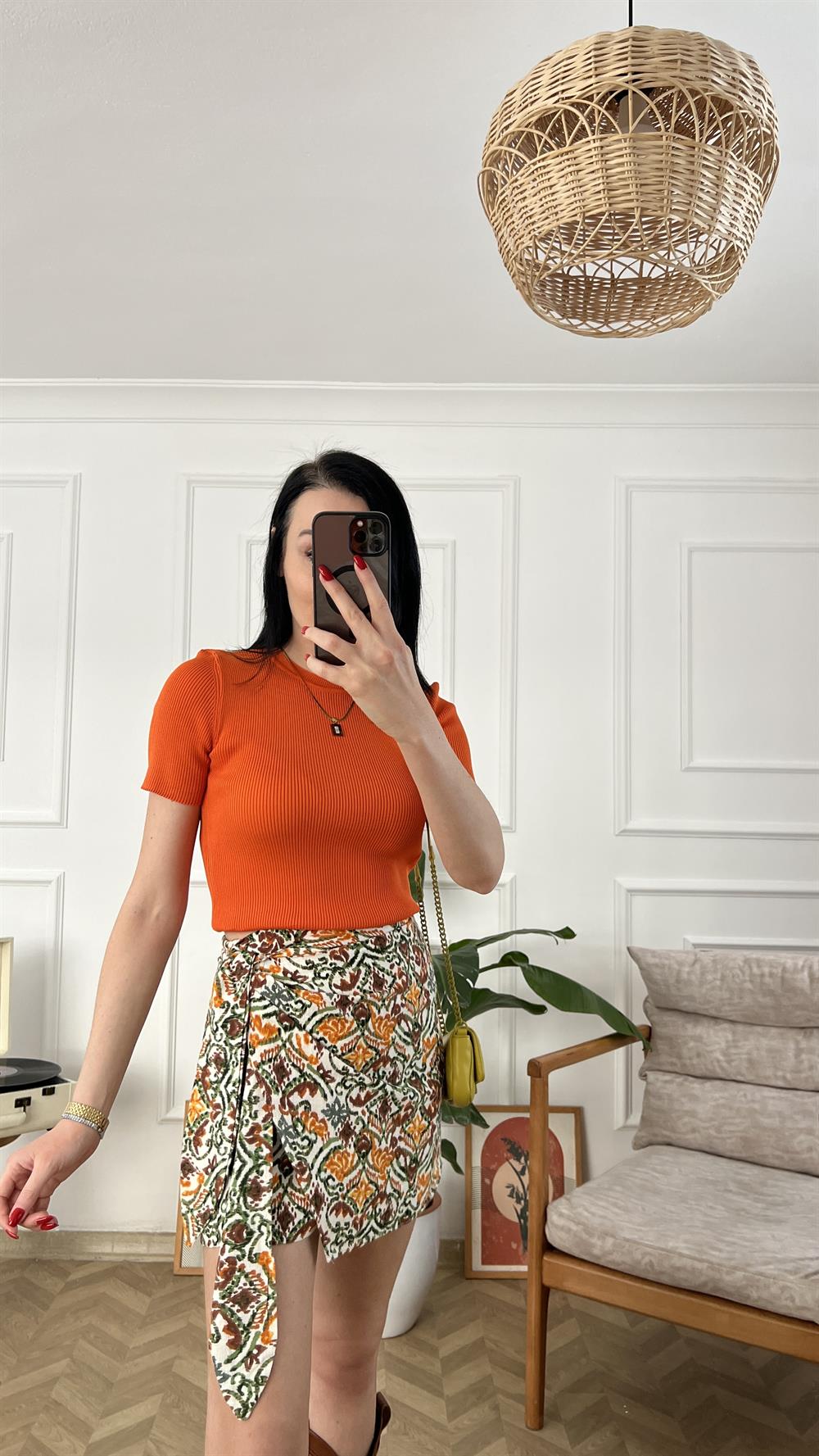 Orange Bisiklet Yaka Çelik Triko