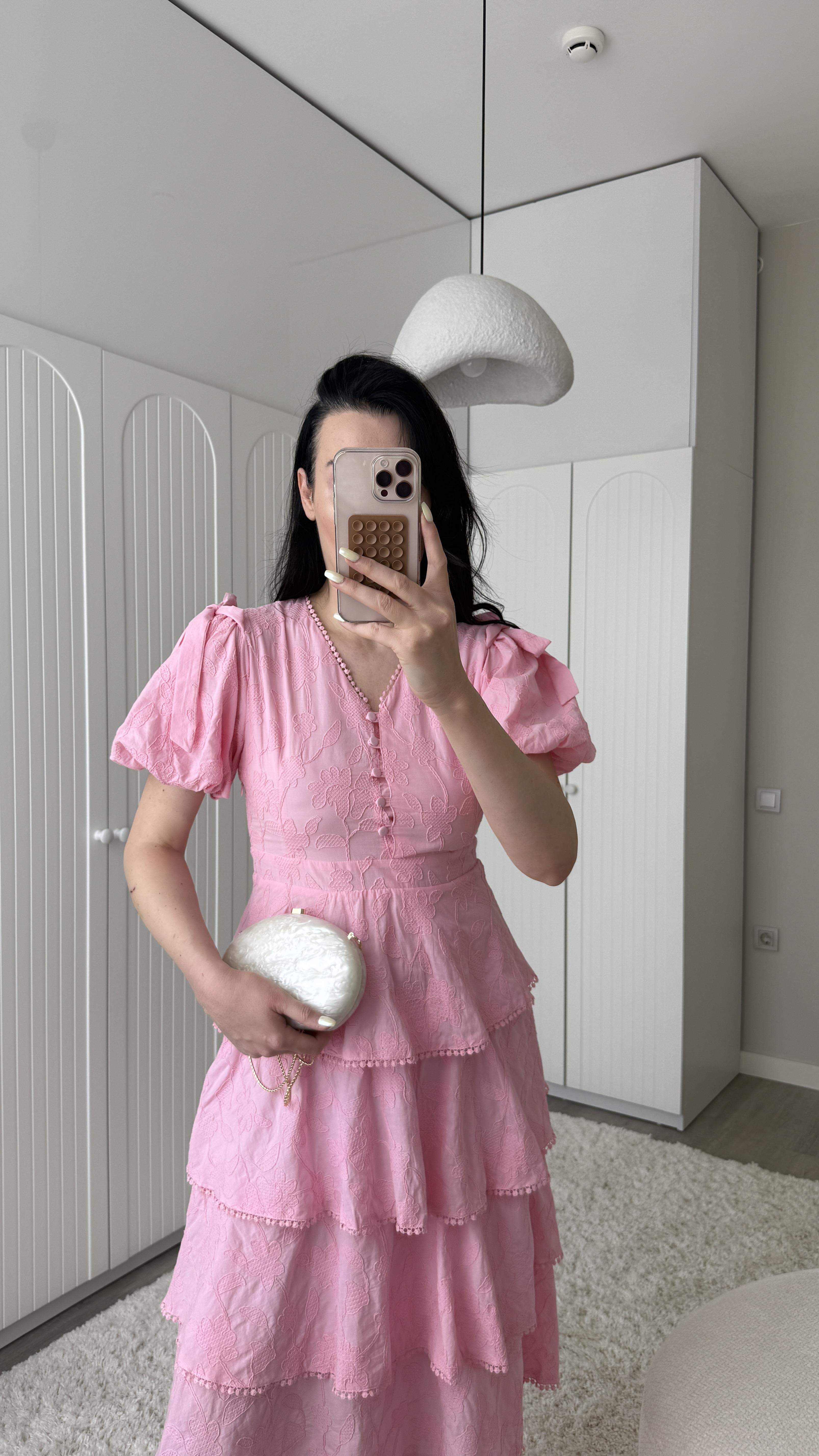Pembe Kat Kat Luna Elbise
