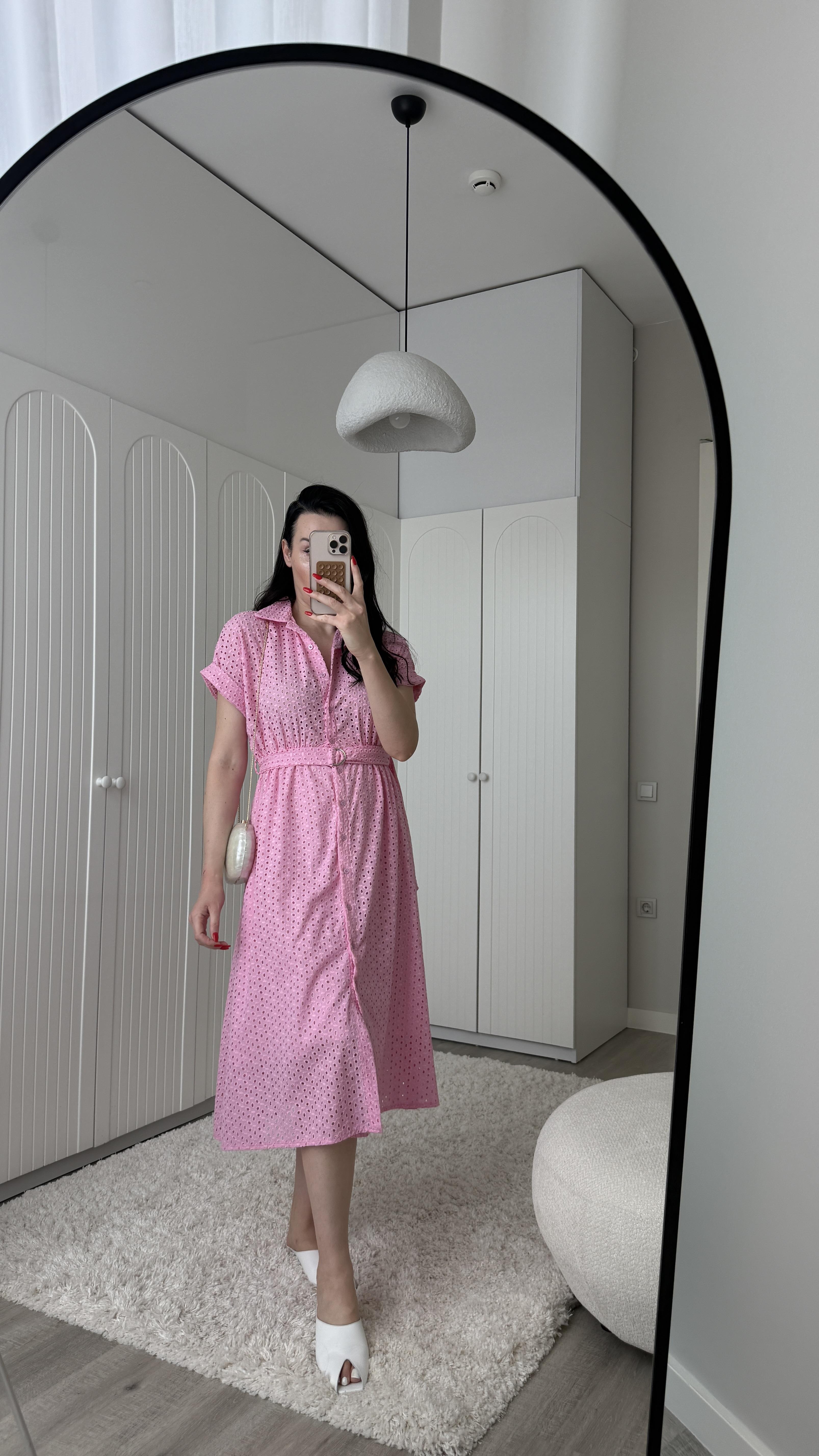 Pembe Sun Fisto Elbise