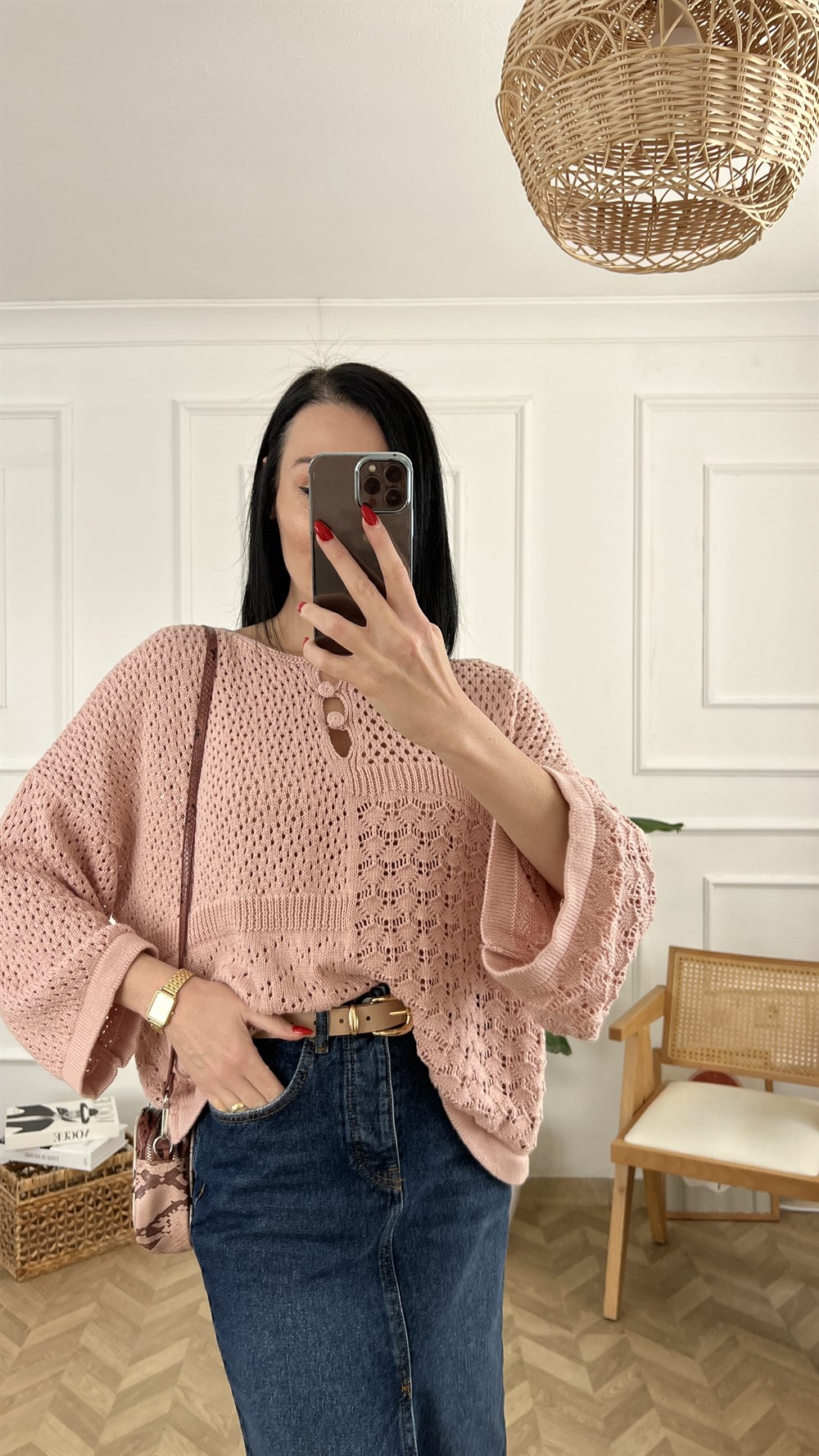 Pudra Dökümlü Triko