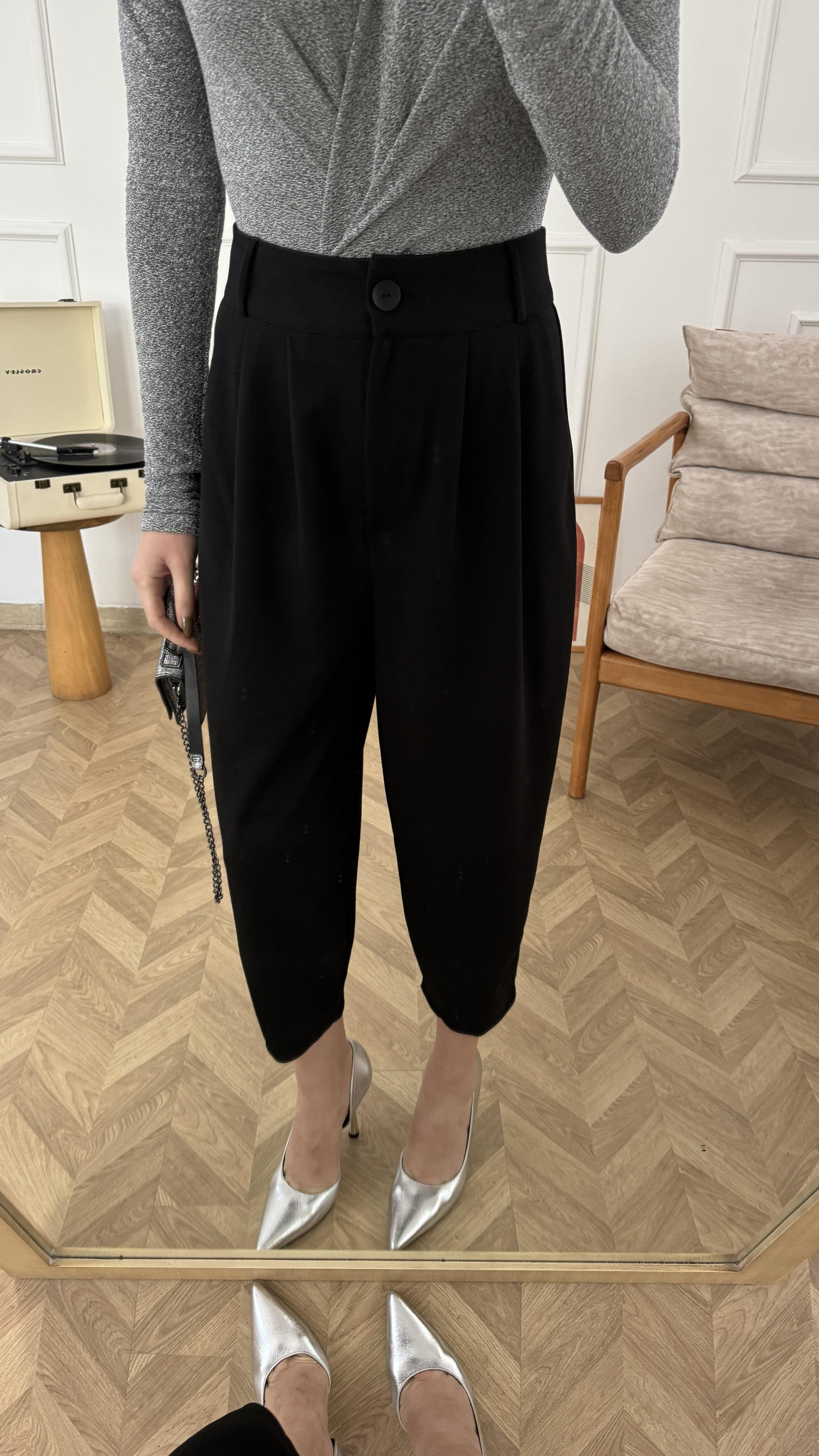 Siyah Havuç Pantolon