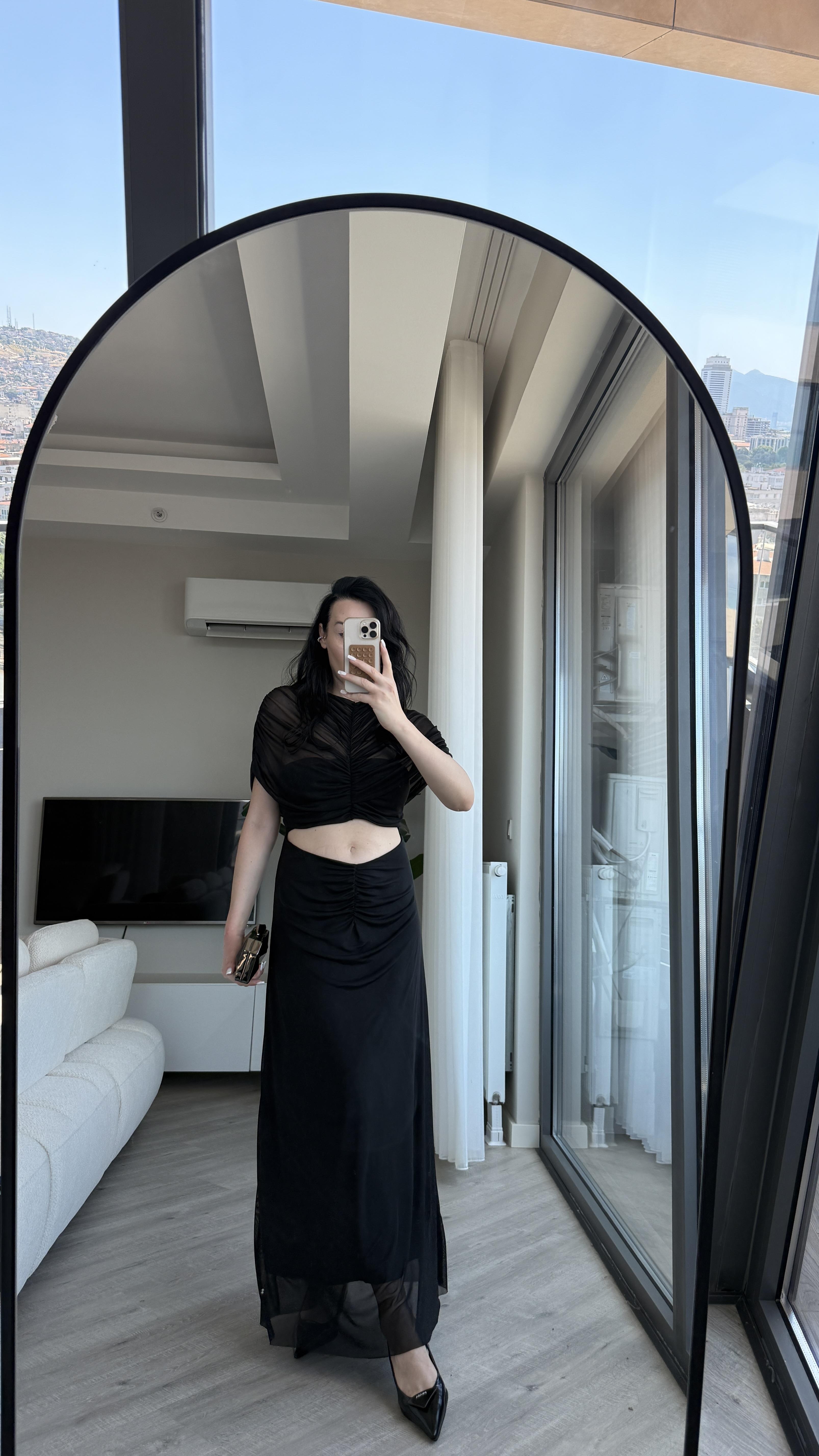 Siyah Raissa Elbise