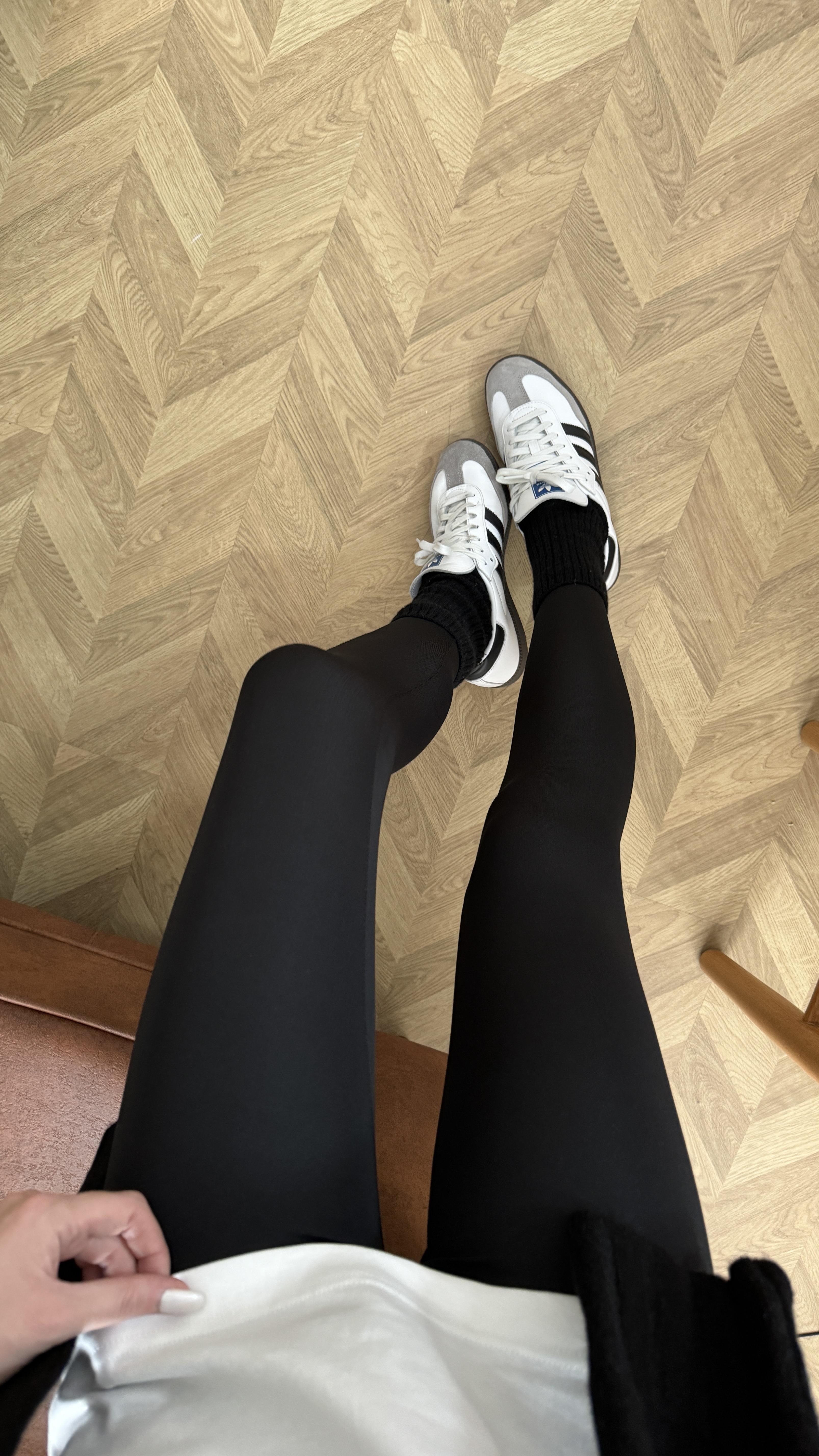Siyah Yüksek Bel Sporcu Tayt