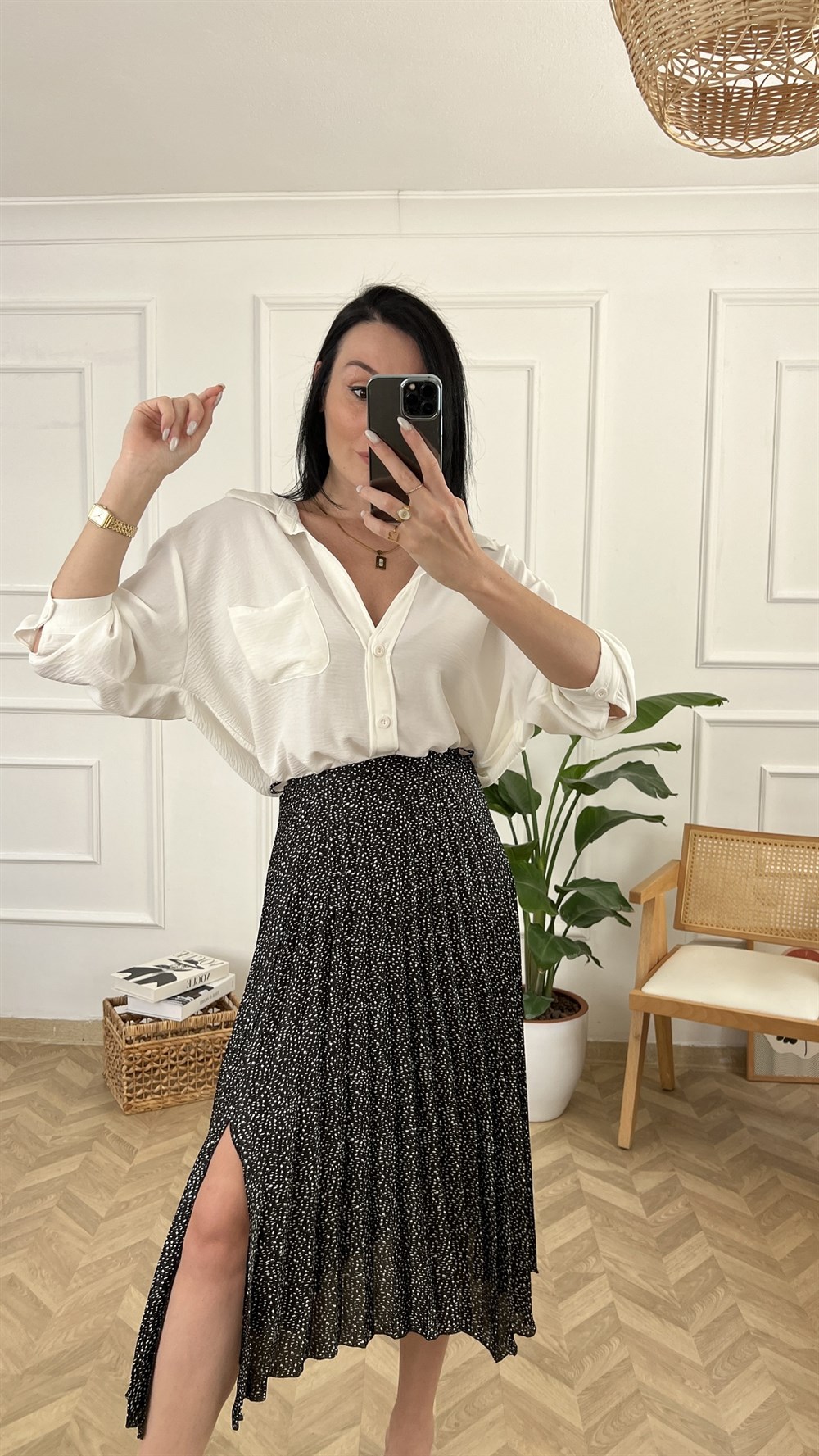 Tek Cepli Oversize Gömlek