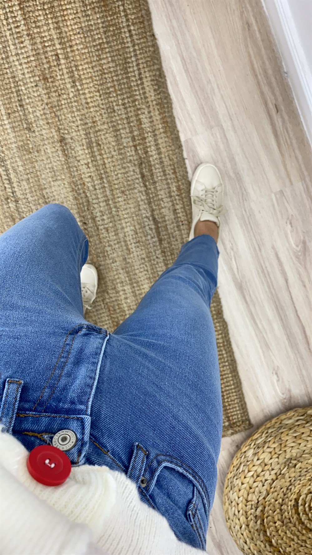 Yüksek Bel Boru Paça Likralı Jean