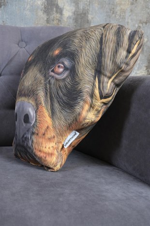Rottweiler Köpek Yüzü YastıkHayvan YastıkKırlenthome