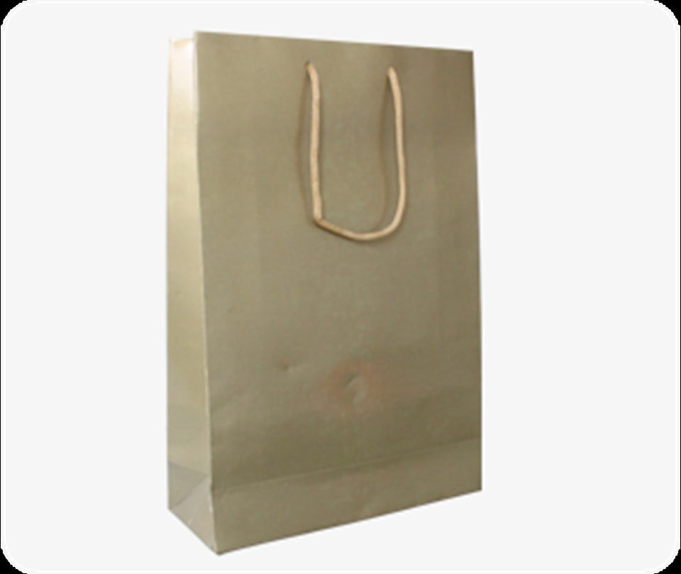 Altın Rengi Kağıt Çanta