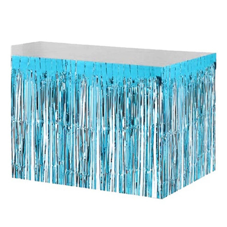 Bebe Mavi Folyo Püskül Masa Eteği