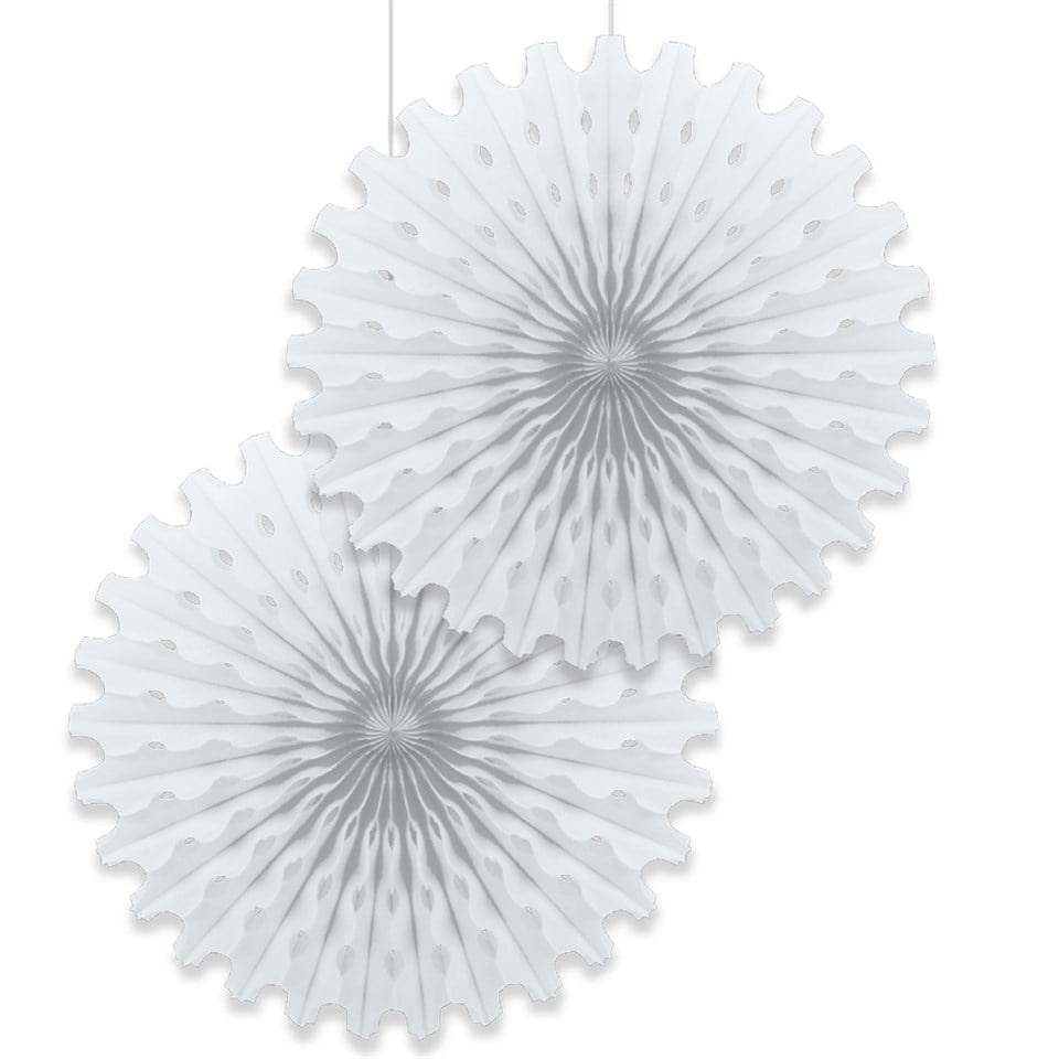 Beyaz, Yelpaze Süs 50cm