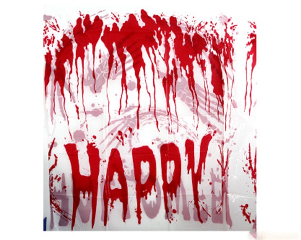 Cadılar Bayramı, Kanlı Happy Halloween Duvar Dekoru