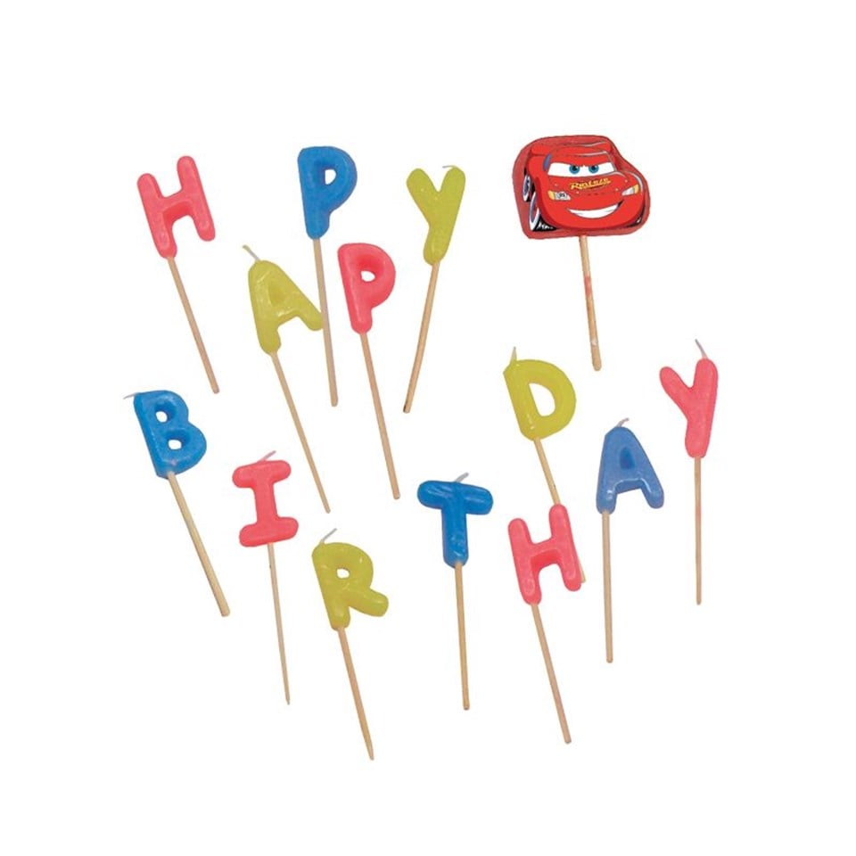 Cars 2 Doğum Günü Mumu