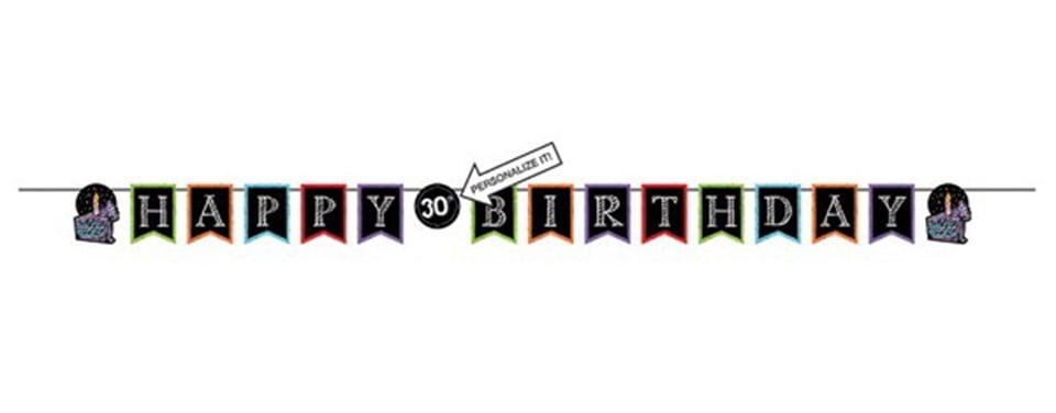 Happy Birthday, Rakamlı Harf Afiş