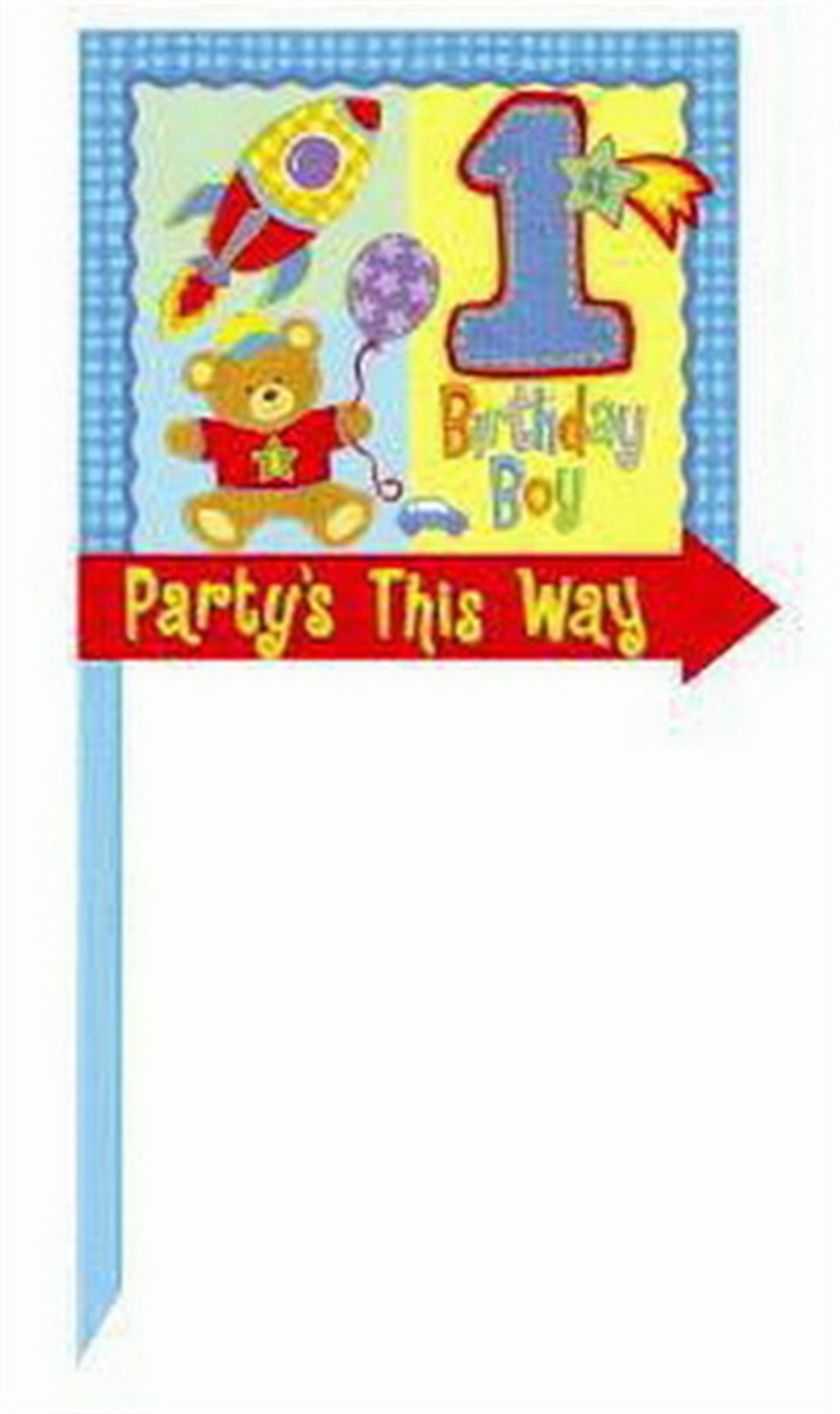 İlk Yaş Erkek Parti Pankartı