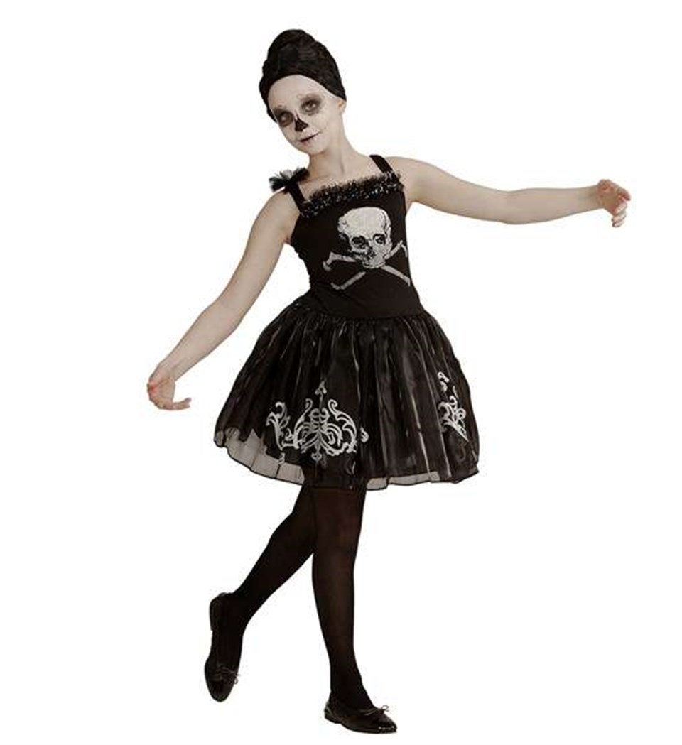 İskelet Balerina Kostümü 8-10 Yaş