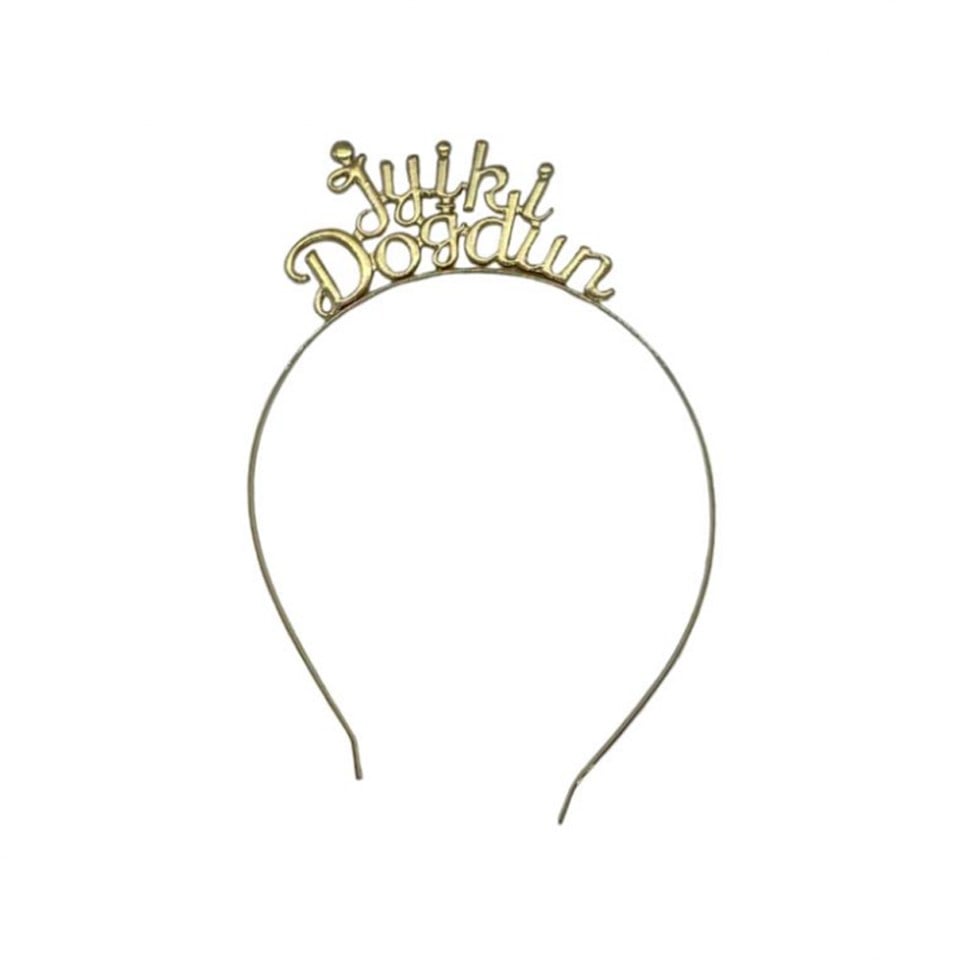 İyiki Doğdun Gold Renk Metal Taç