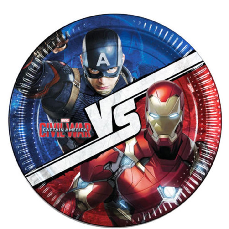 Kaptan Amerika ve Demir Adam Tabak 