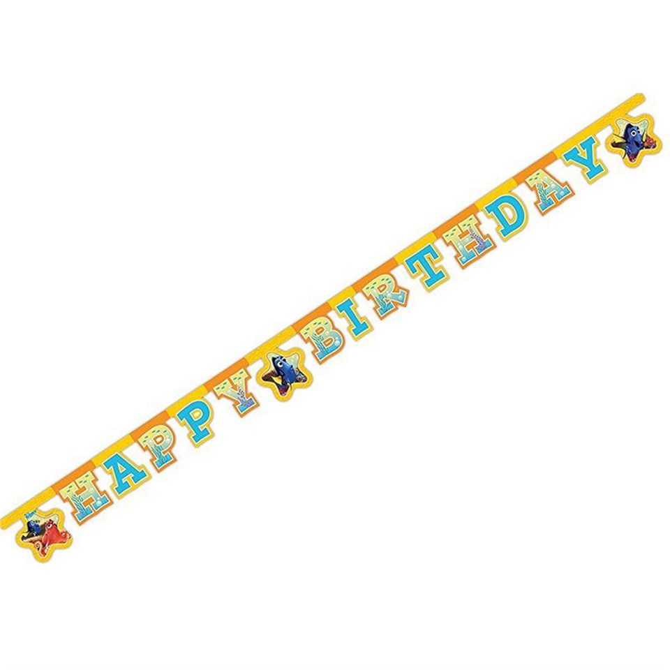 Kayıp Balık Dory Happy Birthday Banner
