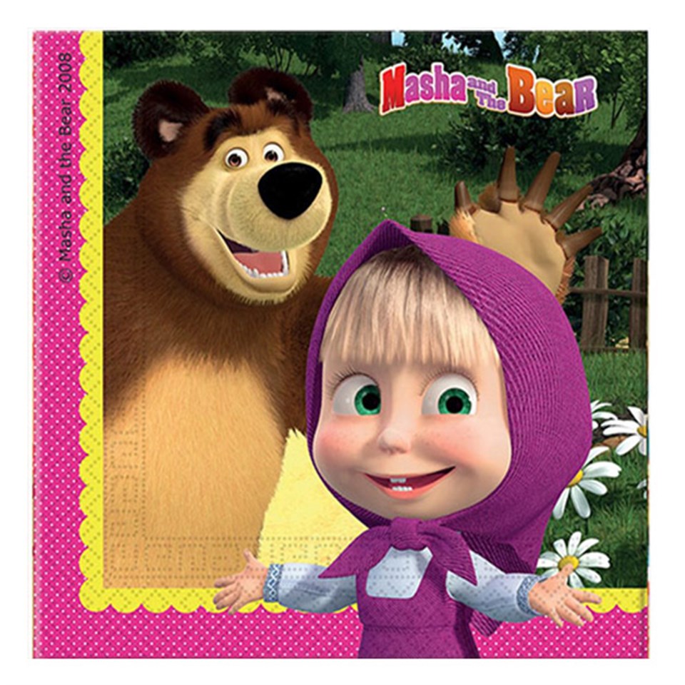 Masha ve Koca Ayı Kağıt Peçete