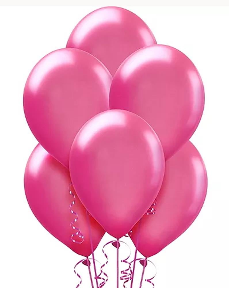 Metalik Fuşya Balon, 8li Paket