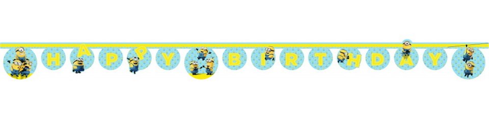 Minions Happy Birthday Banner