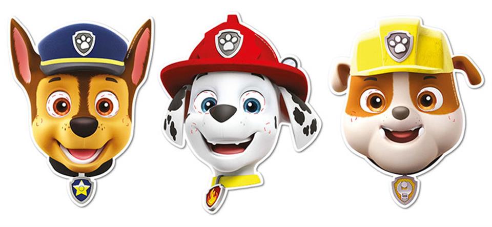 Paw Patrol Kağıt Maske 6lı