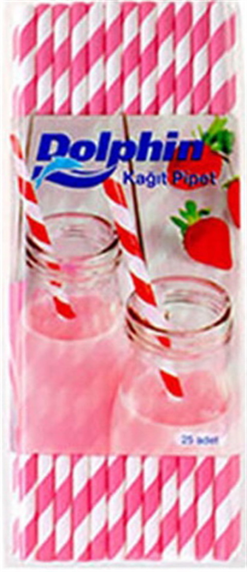 Pembe Çizgili Beyaz, Kağıt Pipet