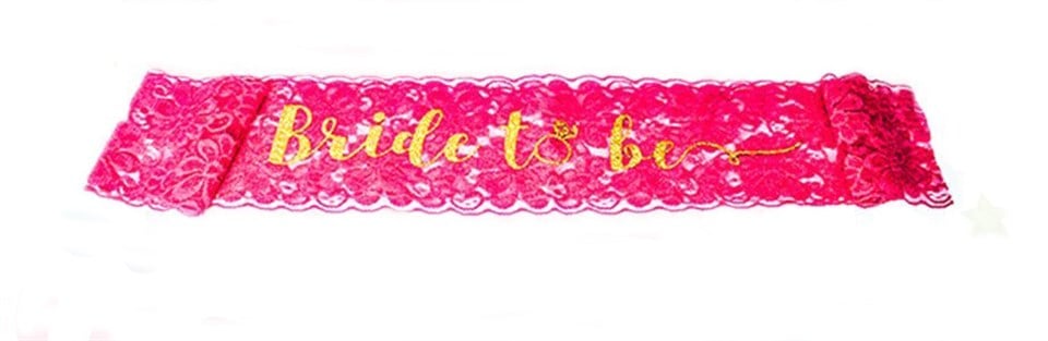 Pembe Dantel Bride To Be Kuşak