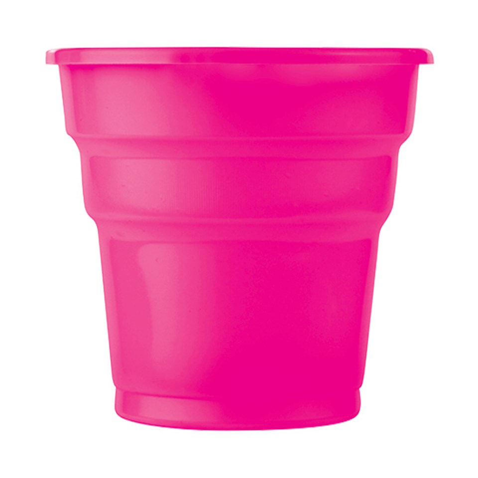 Plastik Meşrubat Bardağı, Fuşya 10lu