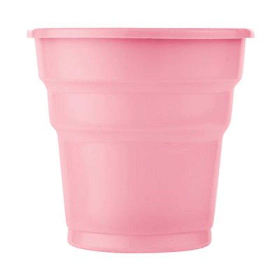 Plastik Meşrubat Bardağı, Pembe 10lu