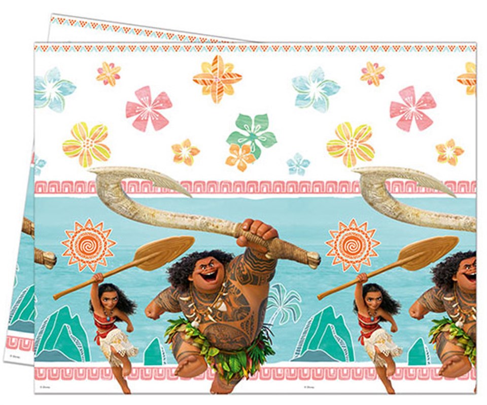 Prenses Moana Plastik Masa Örtüsü