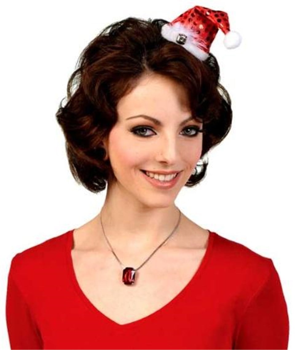 Santa Mini Şapka, Klipsli