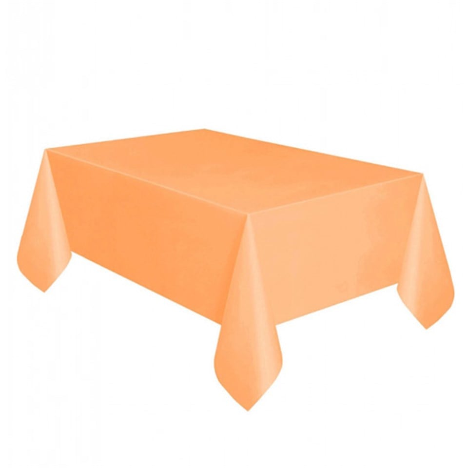Turuncu Plastik Masa Örtüsü
