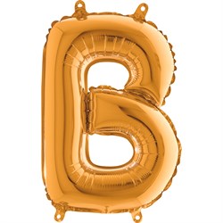 B Harf Folyo Balon Mini Altın (35 cm)