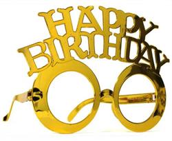Gözlük Happy Birthday, Gold
