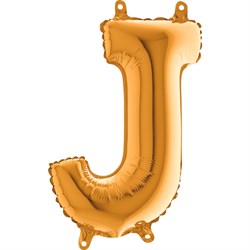 J Harf Folyo Balon Mini Altın (35 cm)
